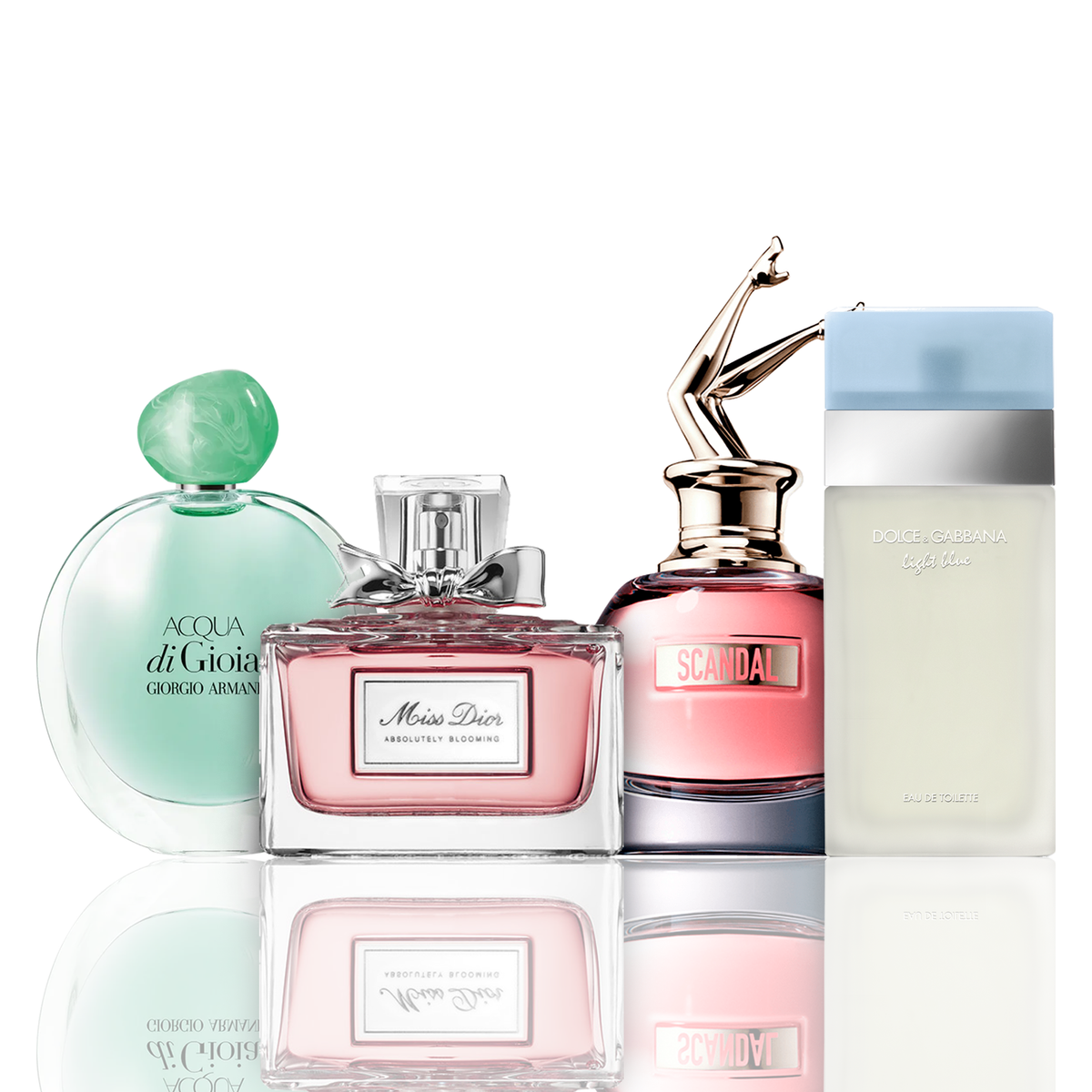 Set 4 Profumi | Acqua di Gioia, Light Blue, Scandal, Miss Dior 100 ml