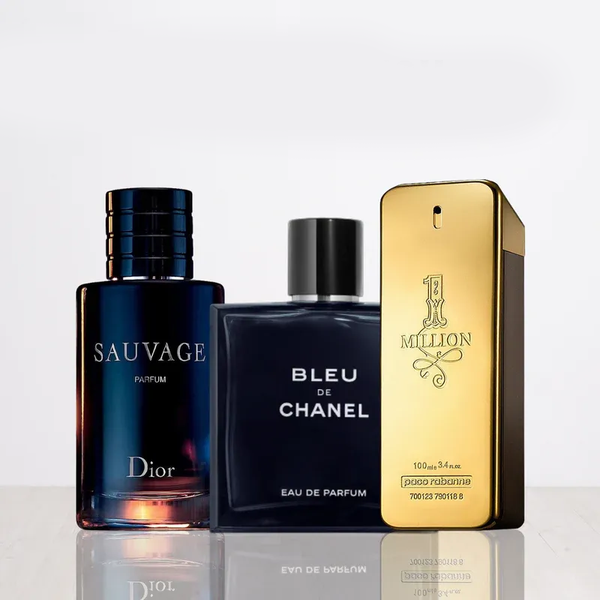 Set 3 Profumi | Sauvage Dior + One Million + Bleu de Chanel 100 ml