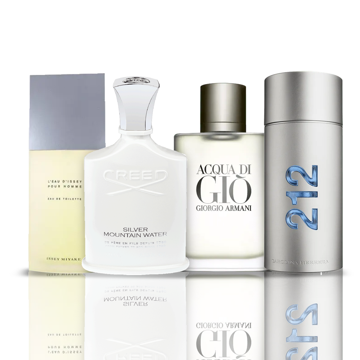Set 4 Profumi | Issey Miyake + Acqua di Gio + Creed Silver + 212 NYC Men 100 ml